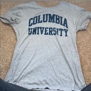 Columbia University Grey and Navy Tshirt